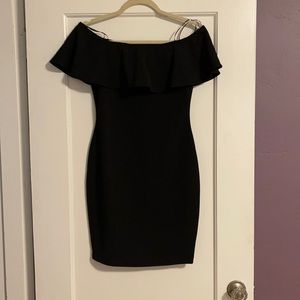 S GUESS off shoulder cocktail dress